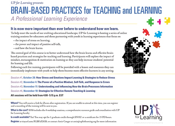 New Event: Brain-based Practices for Teaching and Learning Webinar Series New Event: Brain-based Practices for Teaching and Learning Webinar Series